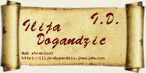 Ilija Dogandžić vizit kartica
